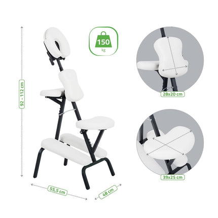 Masažo kėdė HABYS Flexo, balta