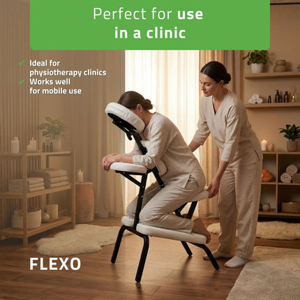 Masažo kėdė HABYS Flexo, balta