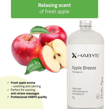 Masažo aliejus HABYS Daily Spa Apple Breeze, 1 L