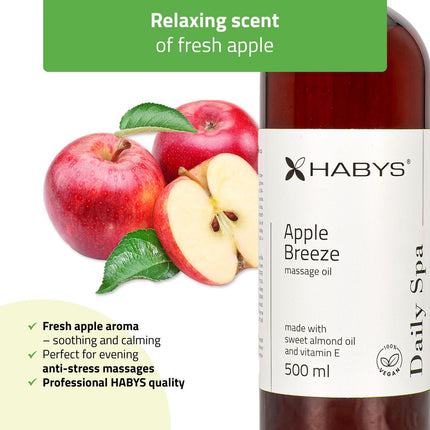 Masažo aliejus APPLE BREEZE, 500 ml