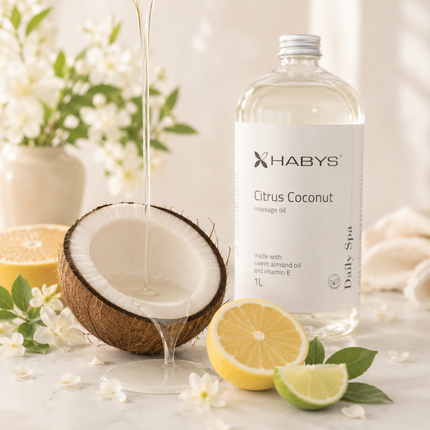 Masažo aliejus HABYS Daily Spa Citrus Coconut, 1 l