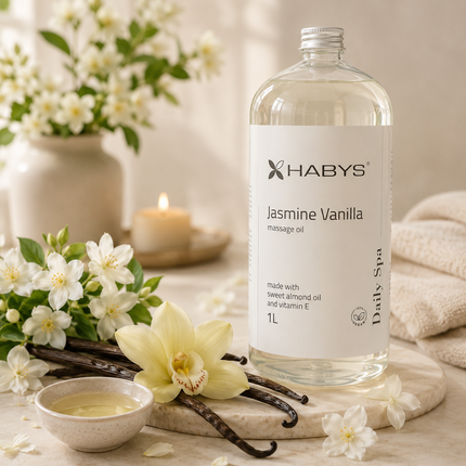 Masažo aliejus HABYS Daily Spa Jasmine Vanilla, 1 l