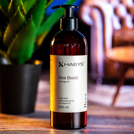 Masažo aliejus HABYS Aloe Boost, 500 ml