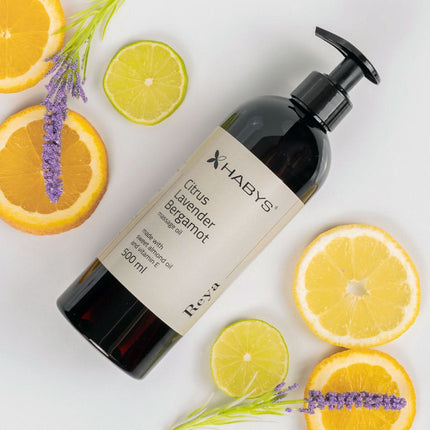 Masažo aliejus Citrusas, Levanda, Bergamotas, 500 ml