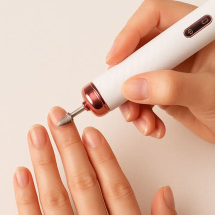 BEAUTYLUSHH belaidis manikiūro ir pedikiūro frezos rinkinys su antgaliais