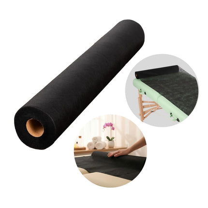 Neaustinė medicininė ritininė paklodė 60 cm × 50 m 18 g/m², juoda