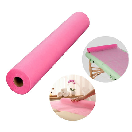 Neaustinė ritininė paklodė 60cm×50m, 18g/m², rožinė