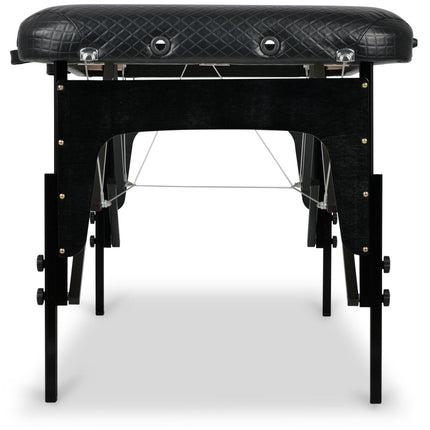 Masažo stalas sulankstomas ESTETIC BLACK 75 cm, juodas