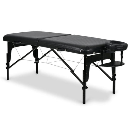 Masažo stalas sulankstomas ESTETIC BLACK 75 cm, juodas