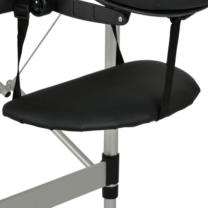 Sulankstomas masažo stalas ESTETIC DARK 65 cm, juodas