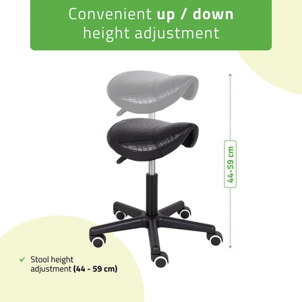 Balno tipo kėdutė HABYS LUMO, Comfy Base k515 dygsniuota juoda