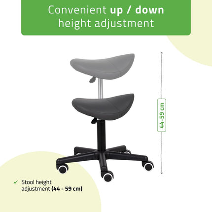 Balninis taburetas HABYS LUMO, Comfy Base k521 pilkas