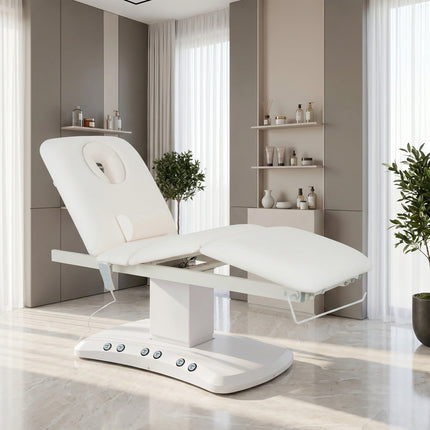 Serenity ERGO 4 electric heated beauty bed for massage and SPA treatments Satin Comfort k701 white