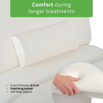 Serenity ERGO 4 electric heated beauty bed for massage and SPA treatments Satin Comfort k701 white