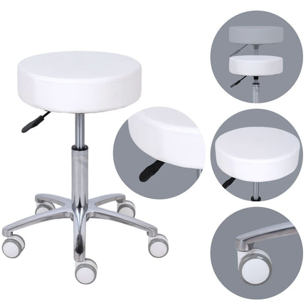 Kosmetologinė taburetė HABYS MOBI Comfy Base k501, balta