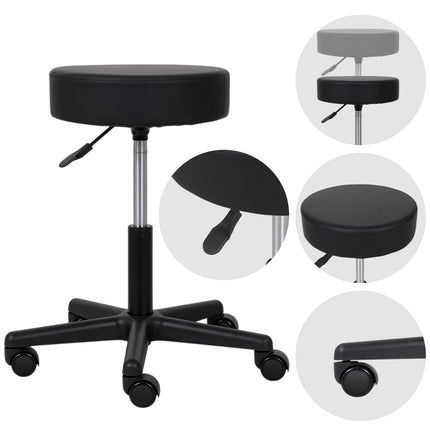 Kosmetologinė kėdutė HABYS TIMO Comfy Base k515, juoda
