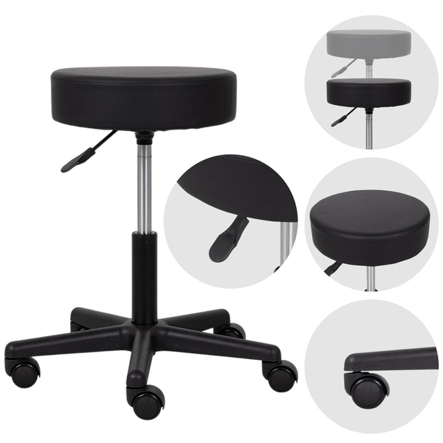 Kosmetologinė kėdutė HABYS TIMO Comfy Base k515, juoda