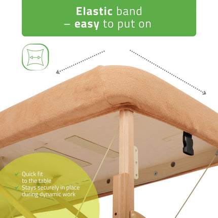 Frotinė paklodė sulankstomiems stalams 70–75×180–185 cm, smėlio