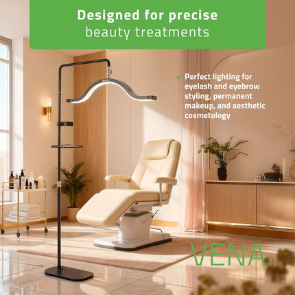 Kosmetologinė LED lempa HABYS VENA 45 W, juoda
