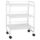 Vexo trolley with 3 shelves white