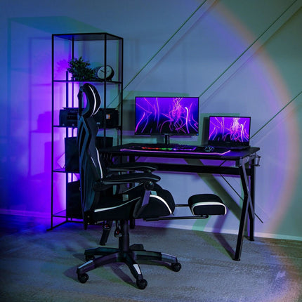 Ergoniminė biuro kėdė MAXIMO, juoda/balta - Beauty Kit