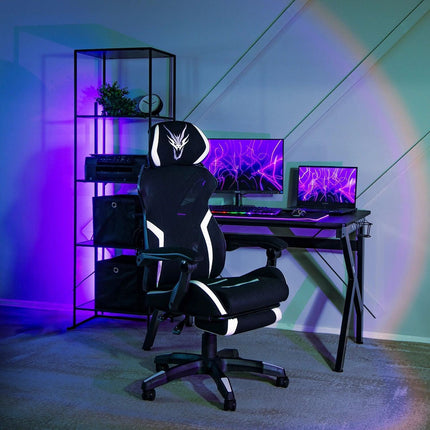 Ergoniminė biuro kėdė MAXIMO, juoda/balta - Beauty Kit