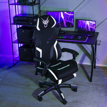 Ergoniminė biuro kėdė MAXIMO, juoda/balta - Beauty Kit