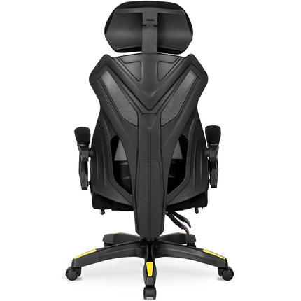 Ergoniminė biuro kėdė MAXIMO, juoda/geltona - Beauty Kit