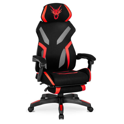 Ergoniminė biuro kėdė MAXIMO, juoda/raudona - Beauty Kit