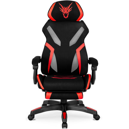 Ergoniminė biuro kėdė MAXIMO, juoda/raudona - Beauty Kit