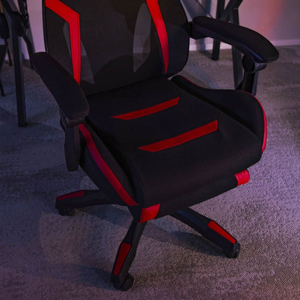 Ergoniminė biuro kėdė MAXIMO, juoda/raudona - Beauty Kit