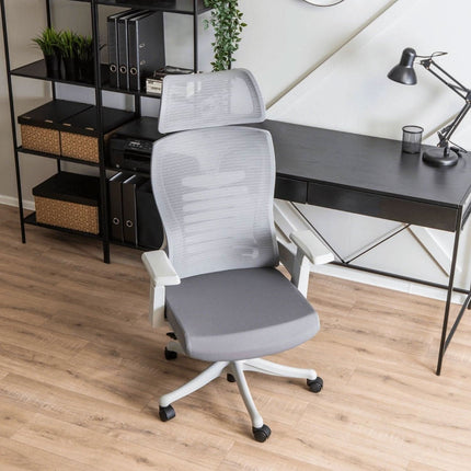 Ergonimiška biuro kėdė CARET 2, pilka - Beauty Kit