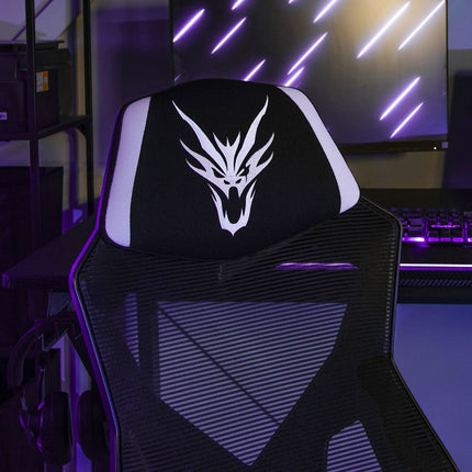 Ergonominė biuro kėdė BING, juoda/balta - Beauty Kit