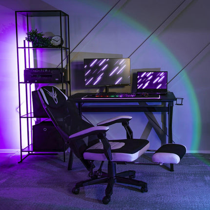 Ergonominė biuro kėdė BING, juoda/balta - Beauty Kit