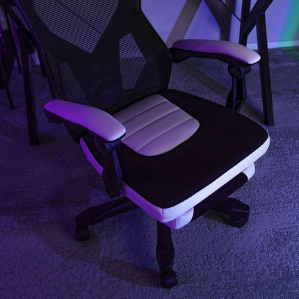 Ergonominė biuro kėdė BING, juoda/balta - Beauty Kit