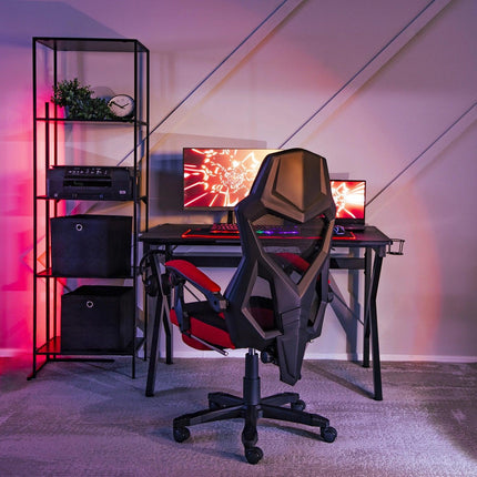 Ergonominė biuro kėdė BING, juoda/raudona - Beauty Kit