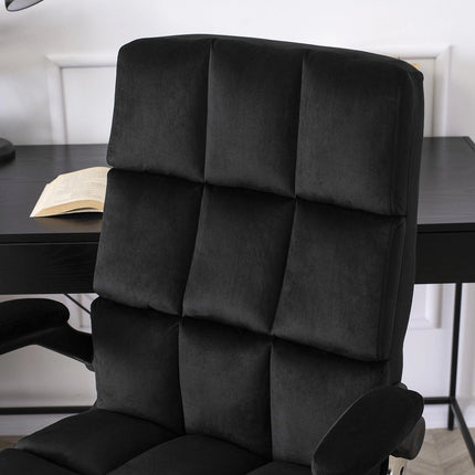 Ergonomiška biuro kėdė LONDON, juodas aksomas - Beauty Kit