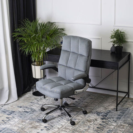 Ergonomiška biuro kėdė LONDON, pilka - Beauty Kit