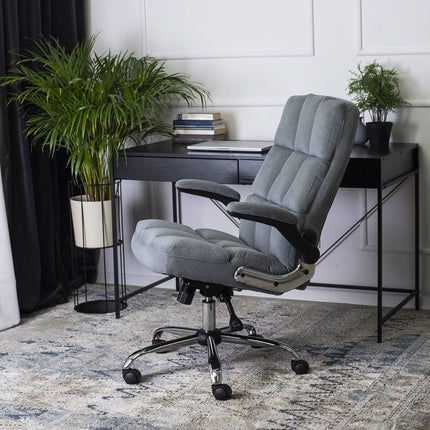 Ergonomiška biuro kėdė LONDON, pilka - Beauty Kit