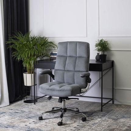 Ergonomiška biuro kėdė LONDON, pilka - Beauty Kit