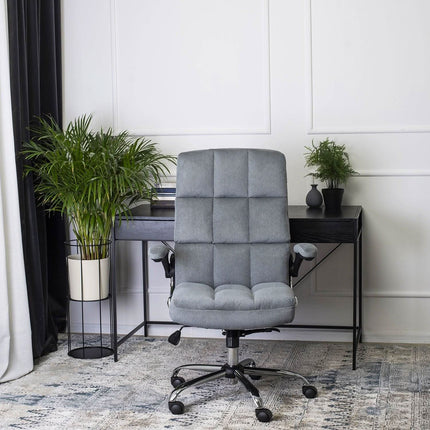 Ergonomiška biuro kėdė LONDON, pilka - Beauty Kit