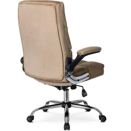 Ergonomiška biuro kėdė LONDON, smėlio spalvos aksomas - Beauty Kit