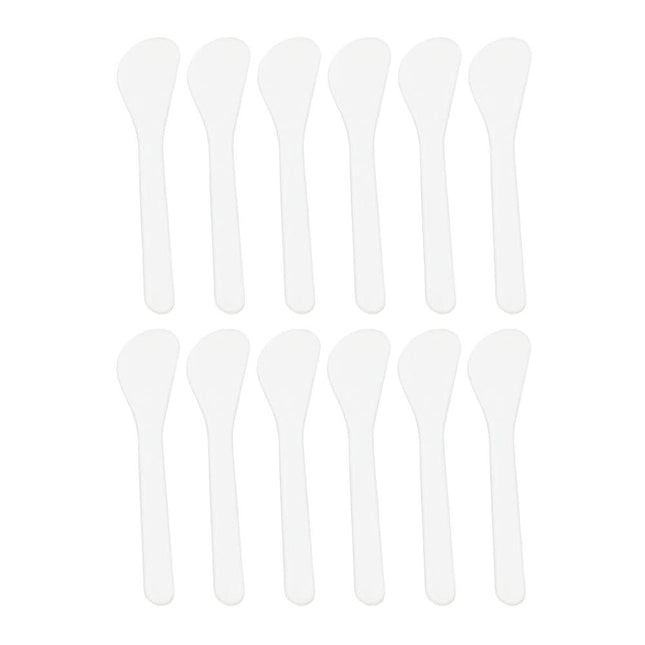 Plastikinė mentelė kaukėm tepti L132, 1 vnt. 12,2 x 2,6 cm