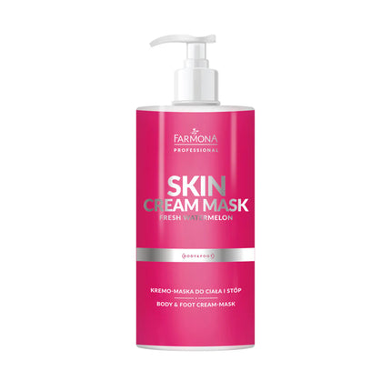 FARMONA PROFESSIONAL arbūzų kvapo kūno ir pėdų kreminė kaukė 500 ml – drėkinanti SPA procedūra salonams
