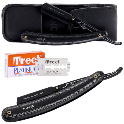 Опасная бритва для бритья и контурирования Imaniq, черная