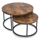 FIGO MAX kavos staliukų rinkinys, ąžuolo/juodos spalvos - Beauty Kit