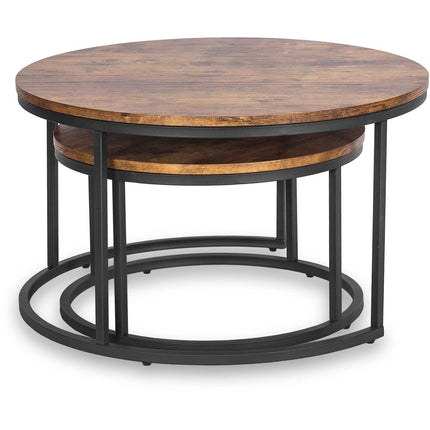 FIGO MAX kavos staliukų rinkinys, ąžuolo/juodos spalvos - Beauty Kit