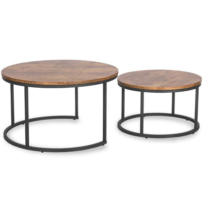 FIGO MAX kavos staliukų rinkinys, ąžuolo/juodos spalvos - Beauty Kit