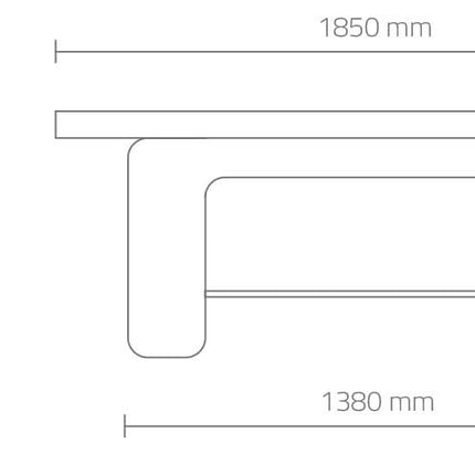Masažinė lova Flow, baltos spalvos