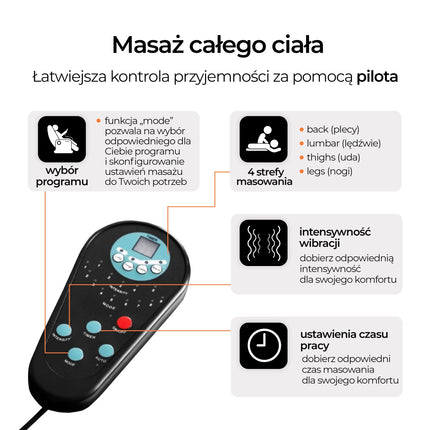 Išskleidžiamas masažuojantis fotelis SPIKE, juodas